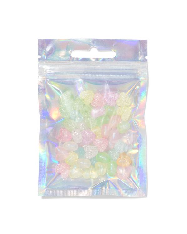 kralenset hartjes glitter - 15900537 - HEMA