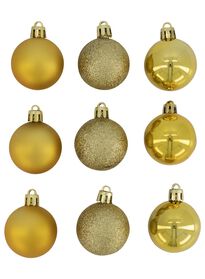 9 boules de Noël dorées Ø 4 cm - 25103172 - HEMA