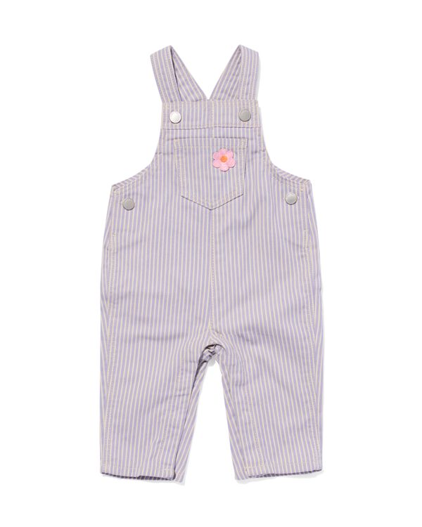 Baby-Latzhose mit Streifen violett - 33078960PURPLE - HEMA