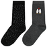 2 paires de chaussettes femme avec coton gris chiné gris chiné - 1000028912 - HEMA