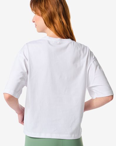 Damen-T-Shirt, Boxy Fit wei&szlig; wei&szlig; - 36090305WHITE - HEMA