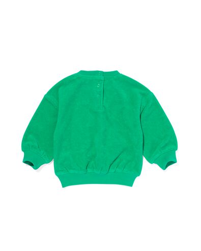 baby sweater gezichtje groen 98 - 33195247 - HEMA