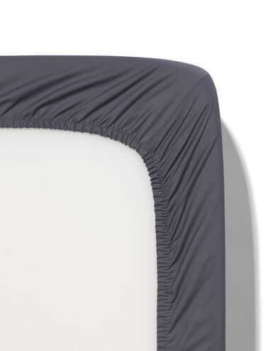 drap-housse percale 180x200 gris fonc&eacute; - 5190086 - HEMA
