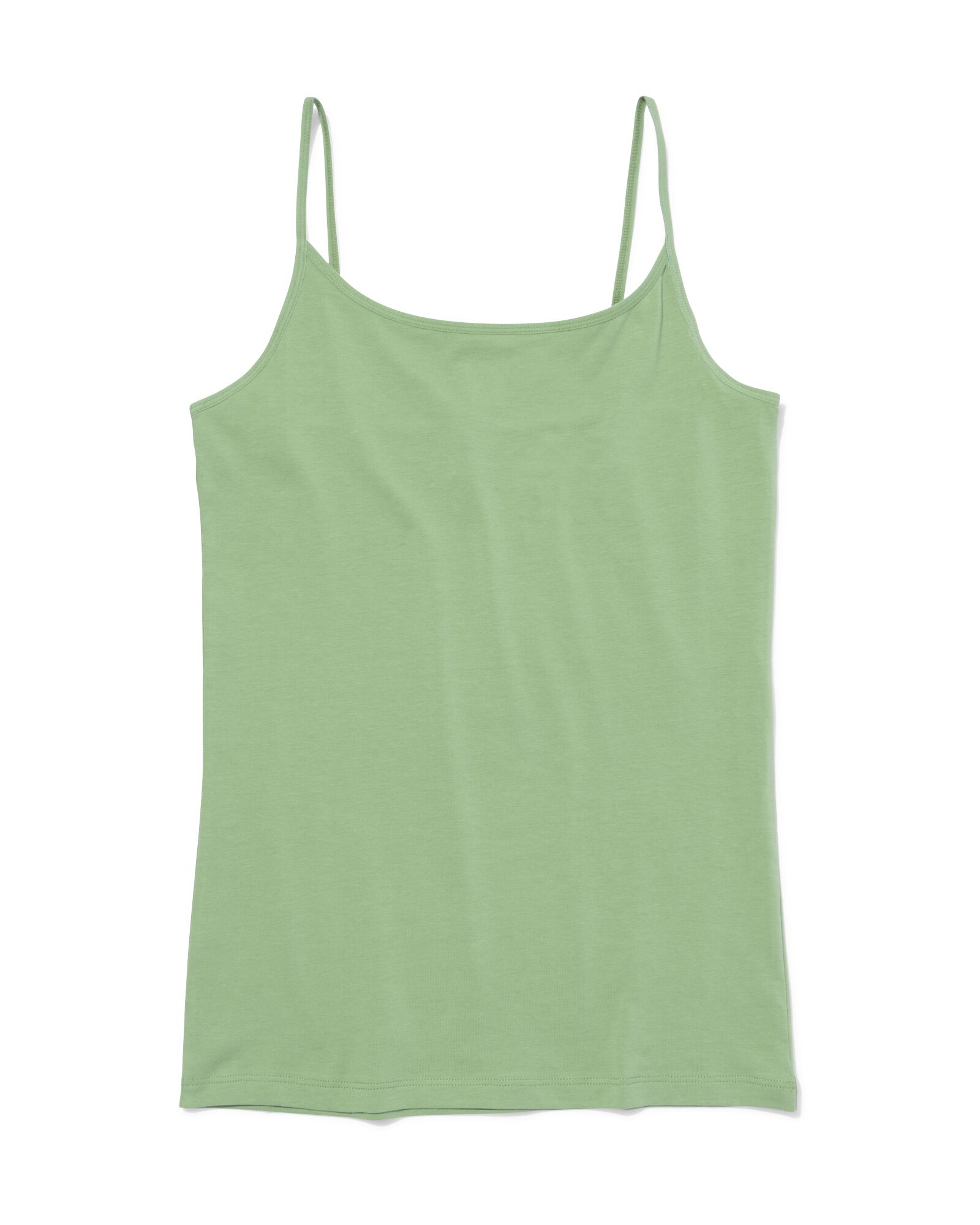 d&eacute;bardeur femme coton bretelles spaghetti vert vert - 19602455GREEN - HEMA