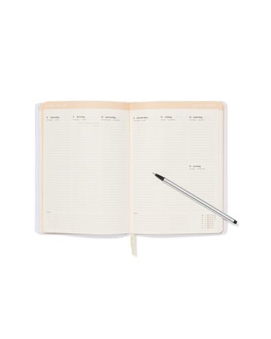 schoolagenda 18-maanden 2026-2027 15.5x21.5cm cr&egrave;me - 14505670 - HEMA