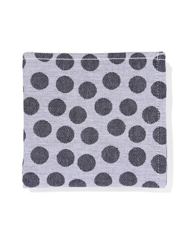 torchon 65x65 coton gris pois - 5440226 - HEMA