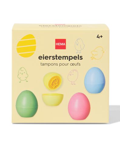 eierstempelset kuikens - 4 stuks - 25800288 - HEMA