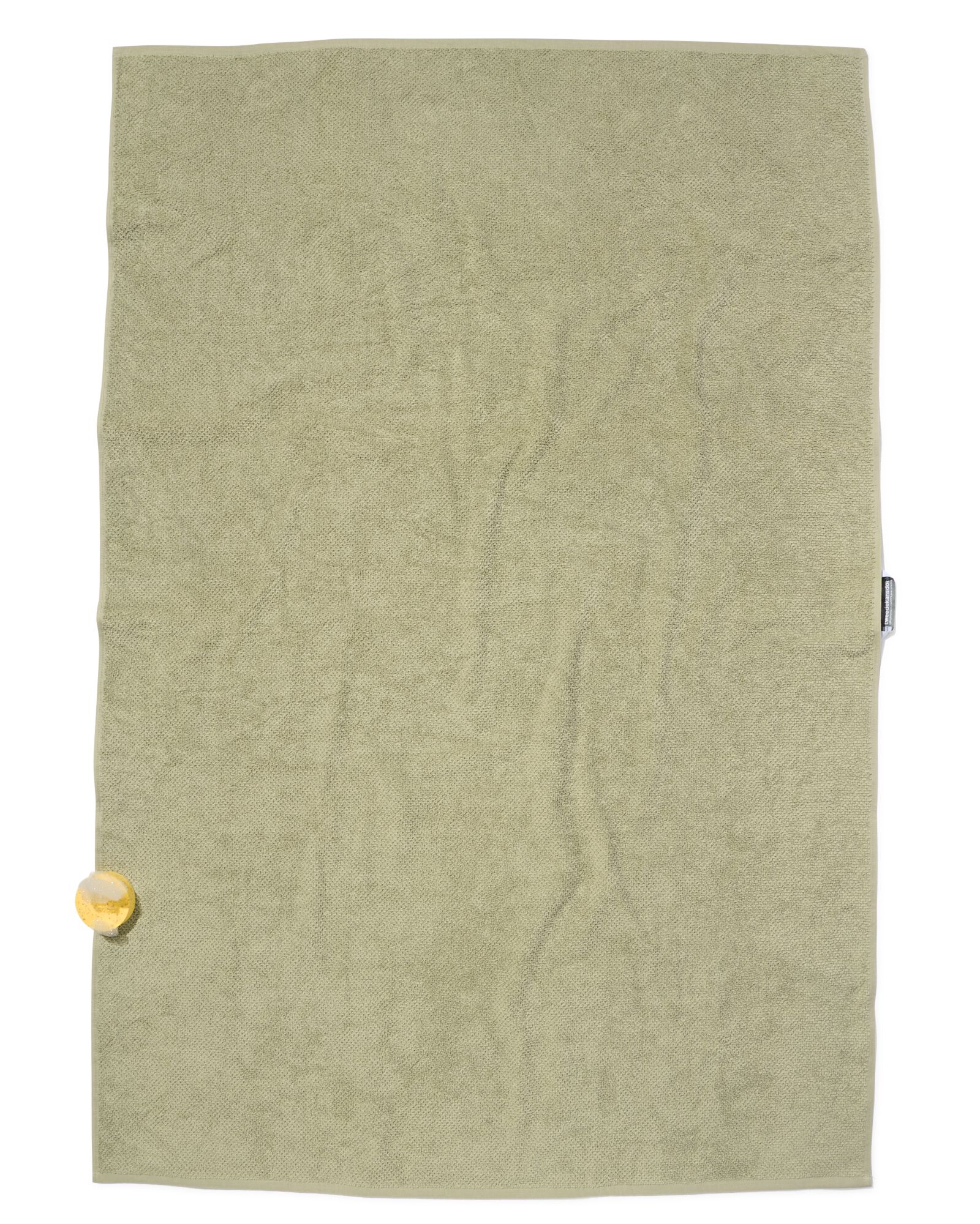 serviette de bain 2&egrave;me vie coton recycl&eacute; vert clair vert clair - 1000031877 - HEMA