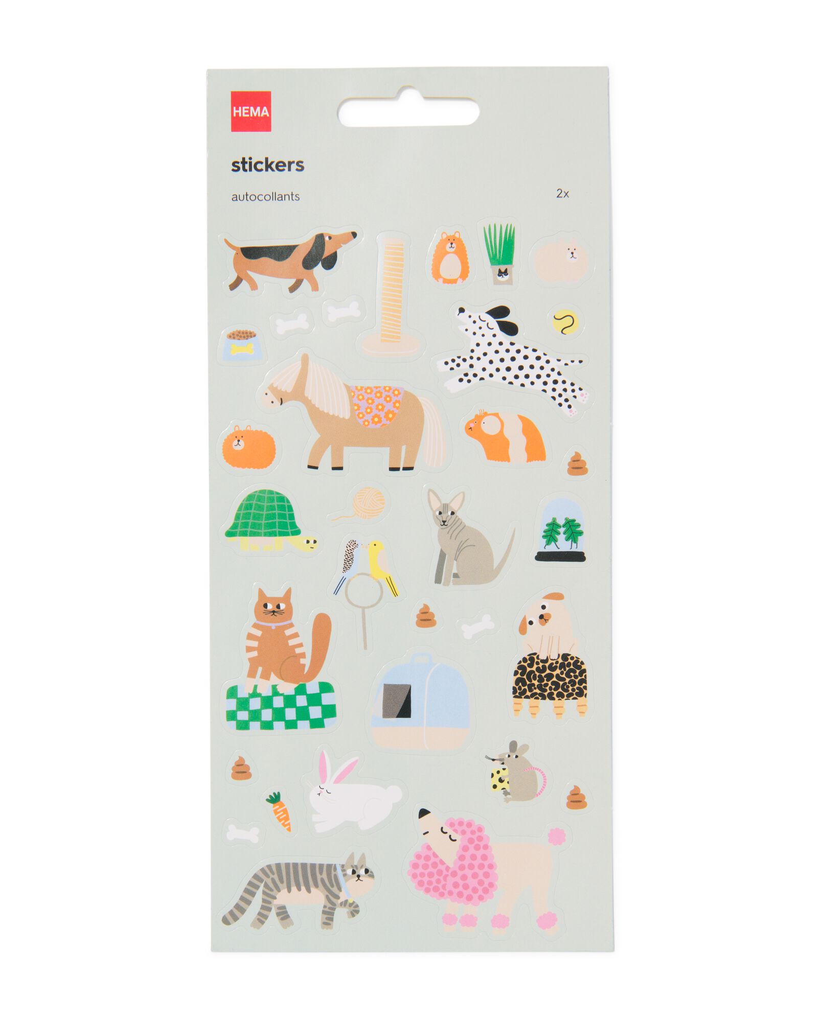 Stickerb&ouml;gen Haustiere - 15900134 - HEMA
