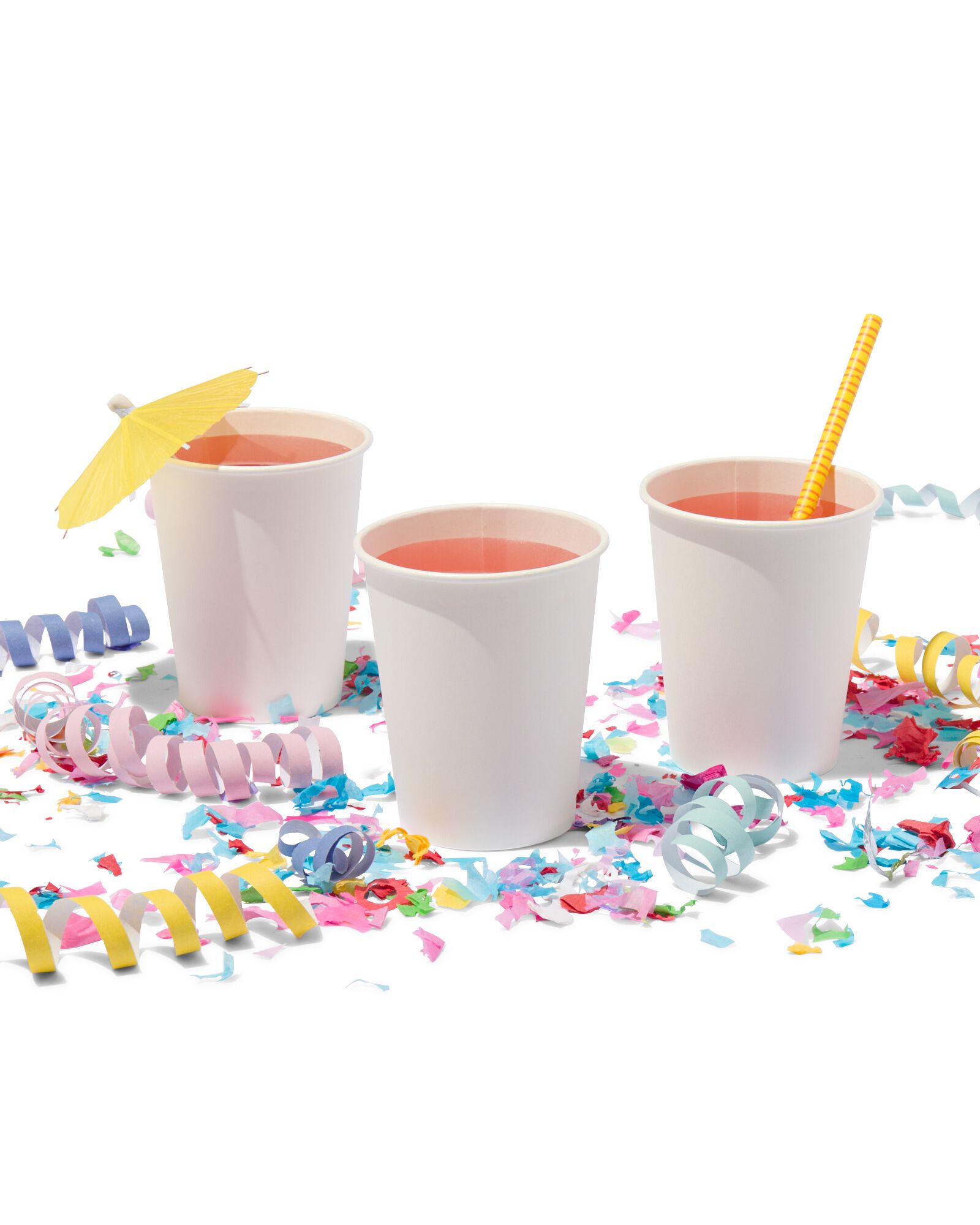 gobelets en carton 250ml blanc - lot de 20 - 14280206 - HEMA