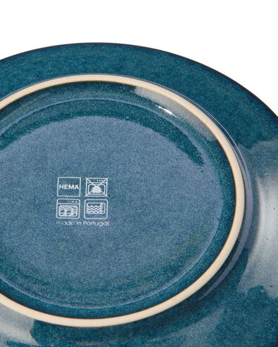 assiette à dessert - 16,5 cm - Porto - émail réactif - bleu foncé - 9602217 - HEMA