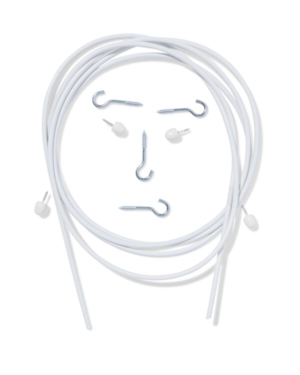 Lot de rideaux spirale 2,5 m - 7578061 - HEMA