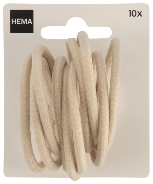 10 élastiques beige cheveux Ø5cm - 11870220 - HEMA
