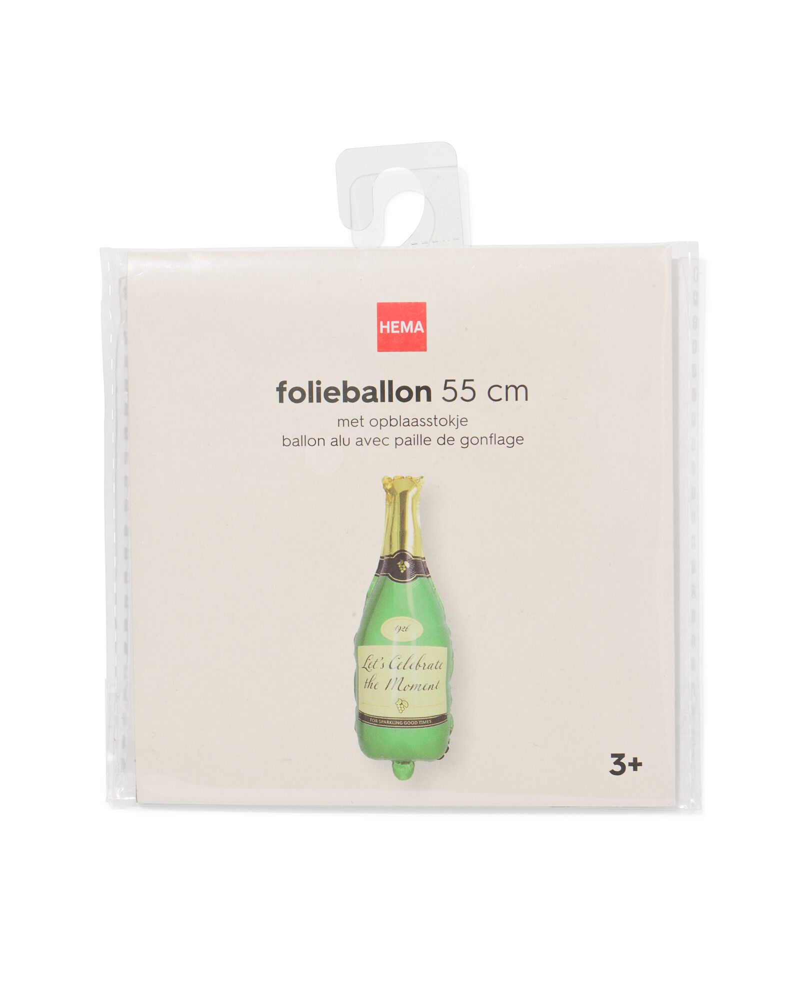 ballon aluminium bouteille de champagne 55cm - 14250359 - HEMA