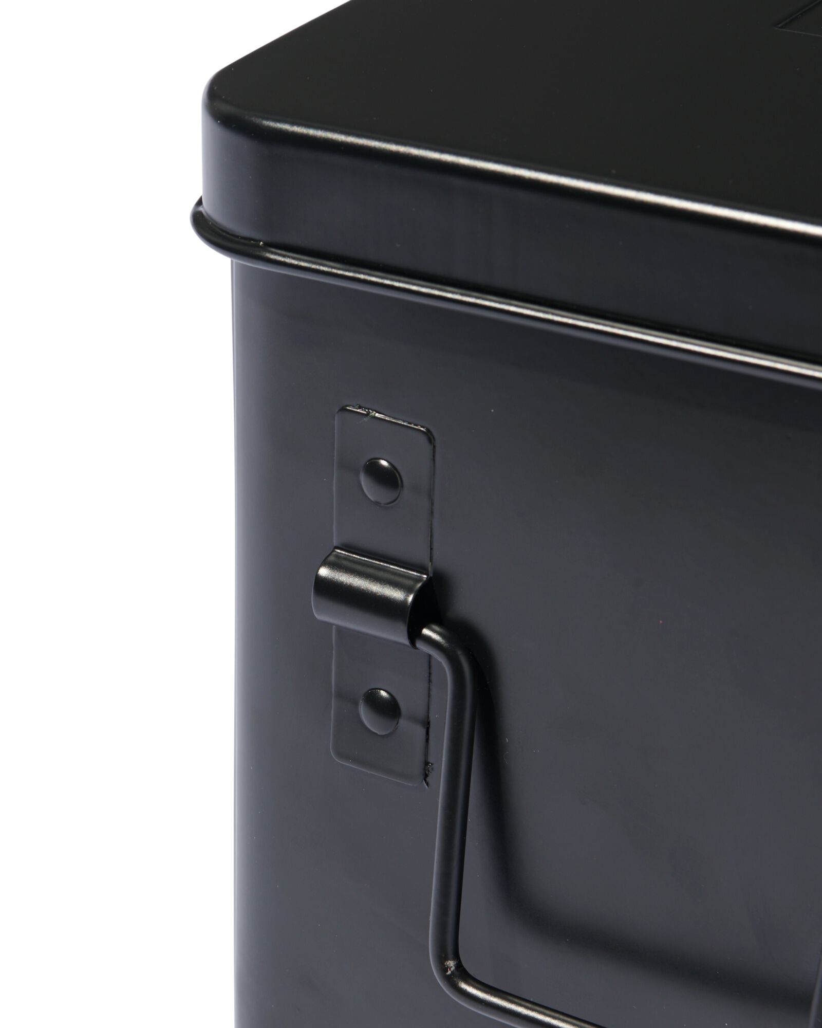 medicijnbox klein zwart 14.5x23x16 - 80330036 - HEMA