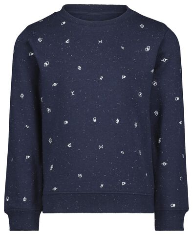 Kinder-Sweatshirt dunkelblau - 1000022113 - HEMA