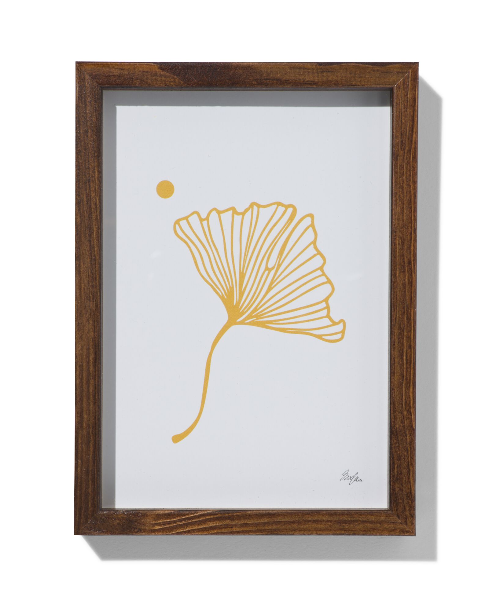 fotokader 10x15cm notenkleur massief hout 10 x 15 hout - 13622040 - HEMA