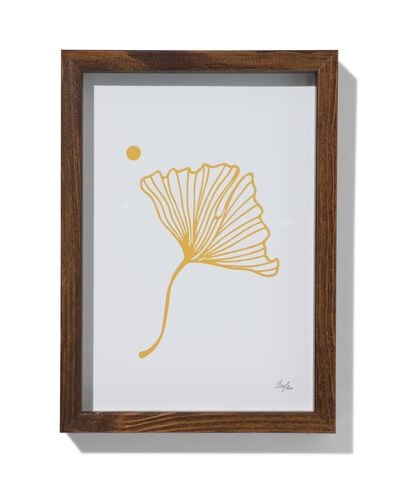 fotokader 10x15cm notenkleur massief hout 10 x 15 hout - 13622040 - HEMA