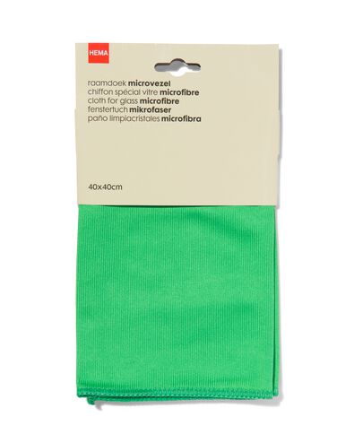 chiffon pour vitres microfibre 40x40 vert - 20540073 - HEMA