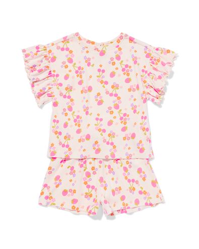 kinderset jersey kersen ecru ecru - 30849506ECRU - HEMA