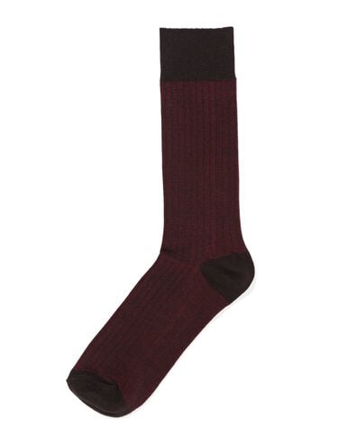 herensokken strepen bruin bruin - 4104610BROWN - HEMA