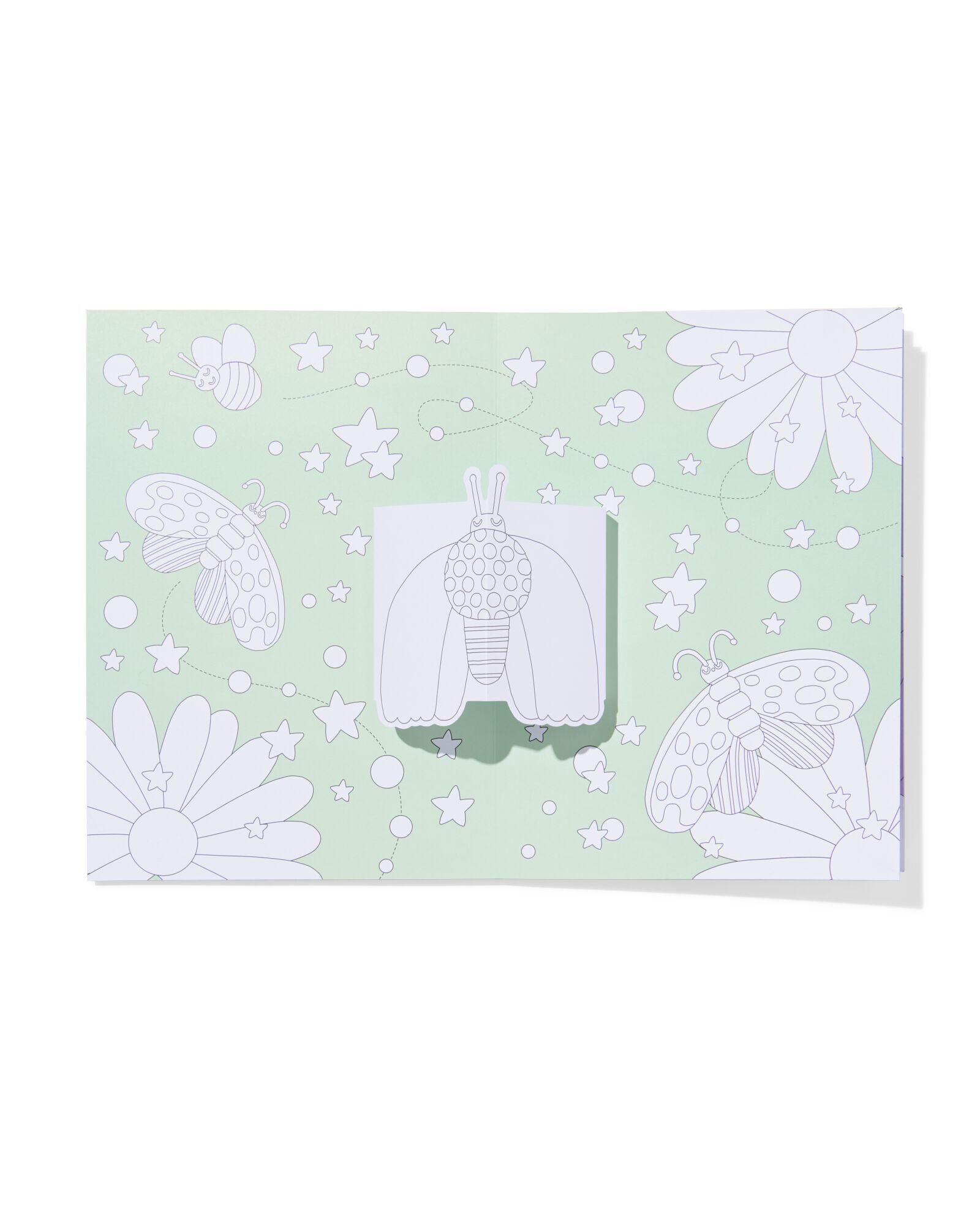 livre de coloriage pop-up A4 imagination - 15900292 - HEMA