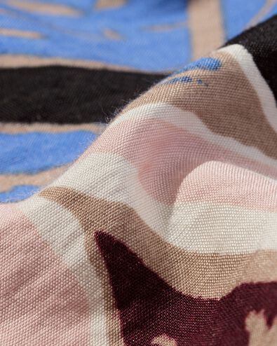 robe boutonn&eacute;e Isabel avec feuilles pour femmes bleu - 36209755BLUE - HEMA