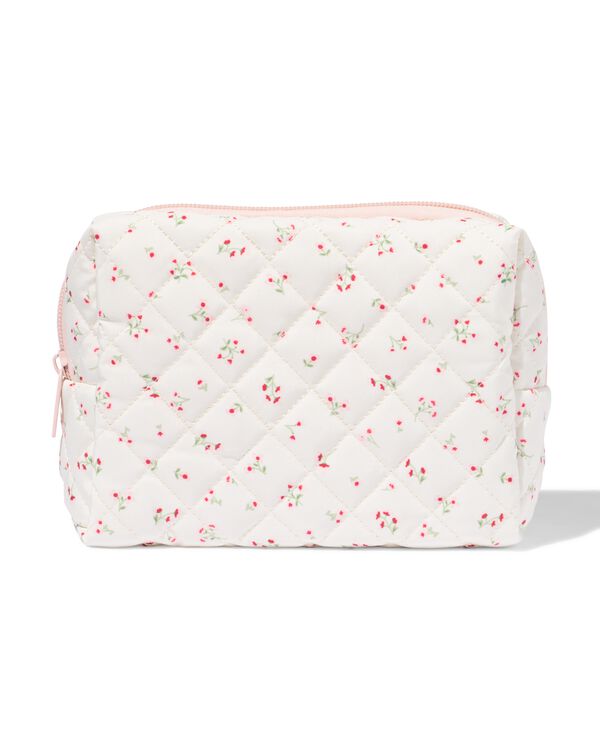 toilettas 12x18cm bloemen - 11890740 - HEMA
