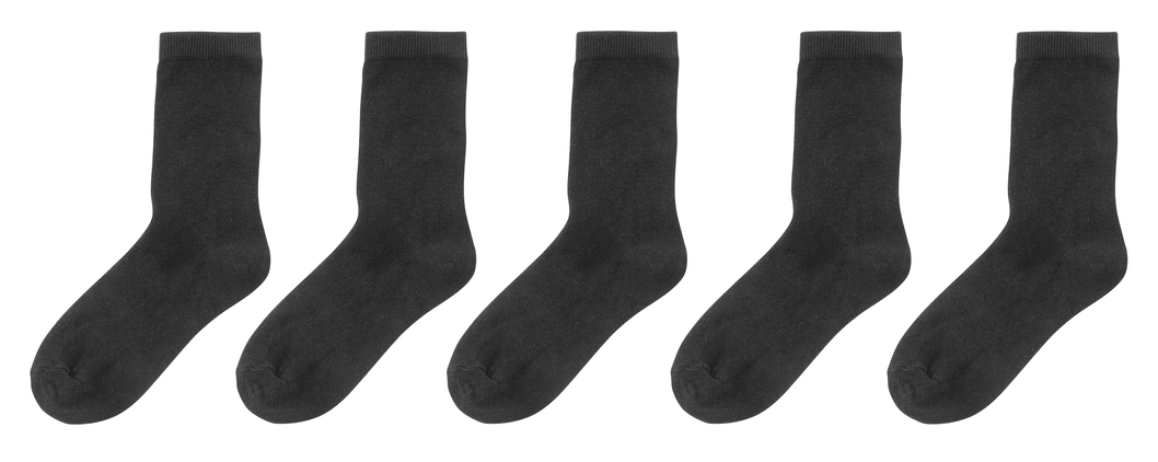 5 paires de chaussettes femme noir noir - 1000001663 - HEMA