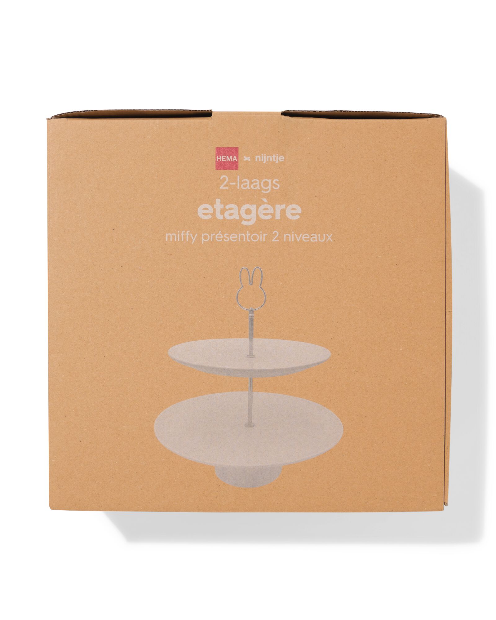 pr&eacute;sentoir &agrave; g&acirc;teaux &agrave; &eacute;tages Miffy 28,5 cm en c&eacute;ramique &agrave; 2 niveaux - 60410290 - HEMA