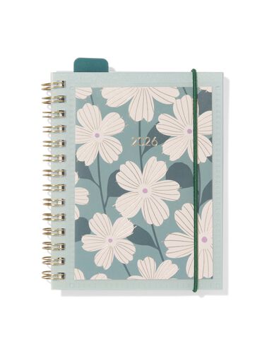 insteekagenda 2026 zakformaat 9.7x12.5cm bloemen - 14500613 - HEMA