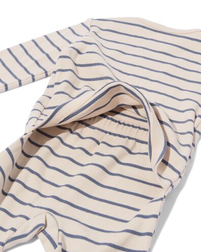 barboteuse &eacute;volutive nouveau-n&eacute; rayures &eacute;cru &eacute;cru - 33439620ECRU - HEMA