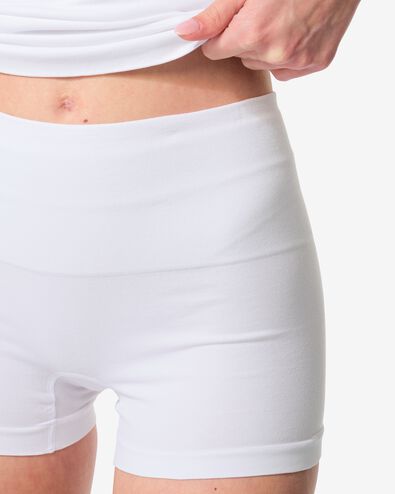 boxer femme correction l&eacute;g&egrave;re coton blanc blanc - 21550214WHITE - HEMA