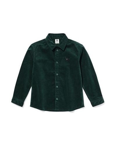 Chemise pour enfants Takkie en tissu c&ocirc;tel&eacute;  vert vert - 30707506GREEN - HEMA