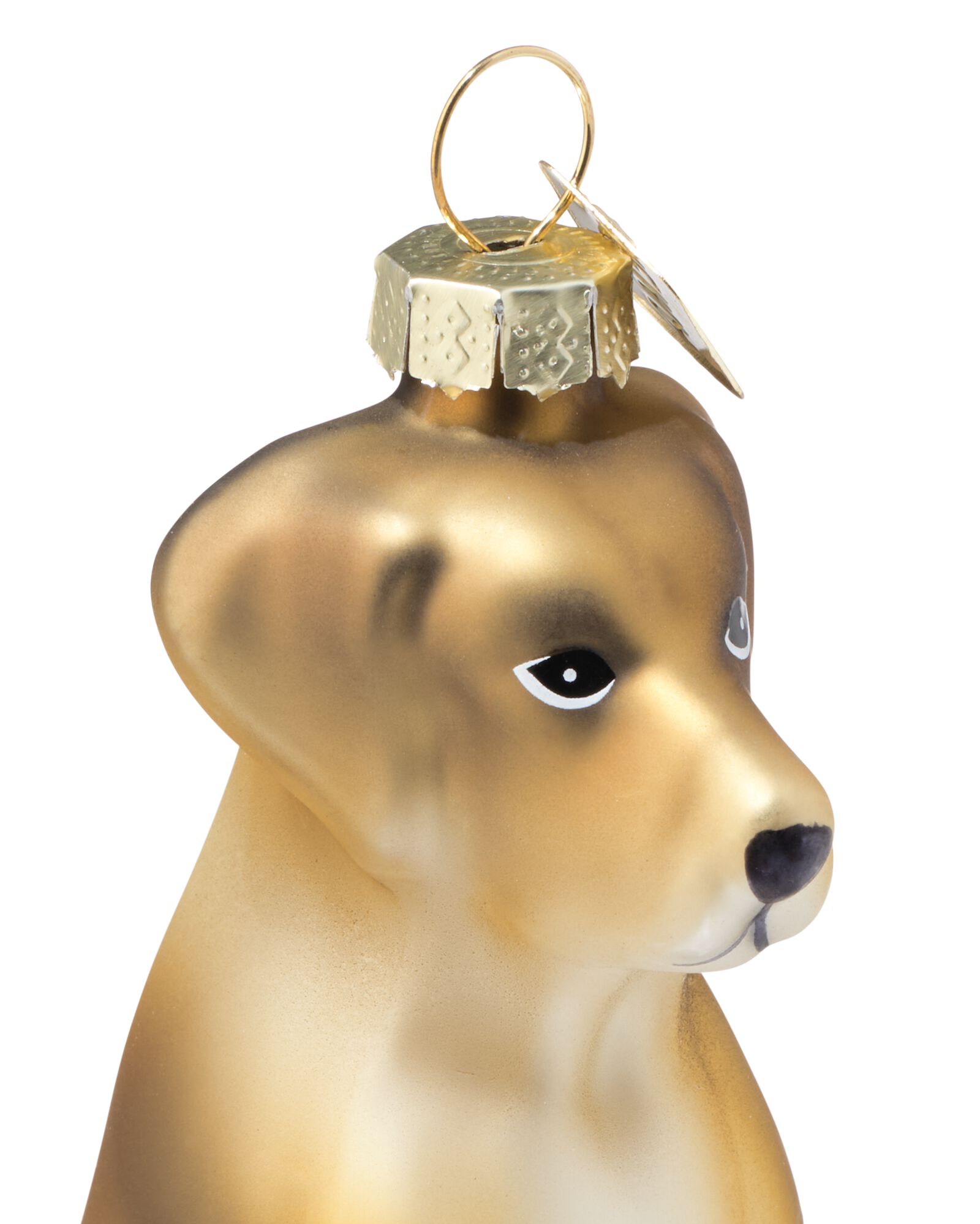 d&eacute;coration de No&euml;l &agrave; suspendre 11,5 cm verre chien - 25102136 - HEMA