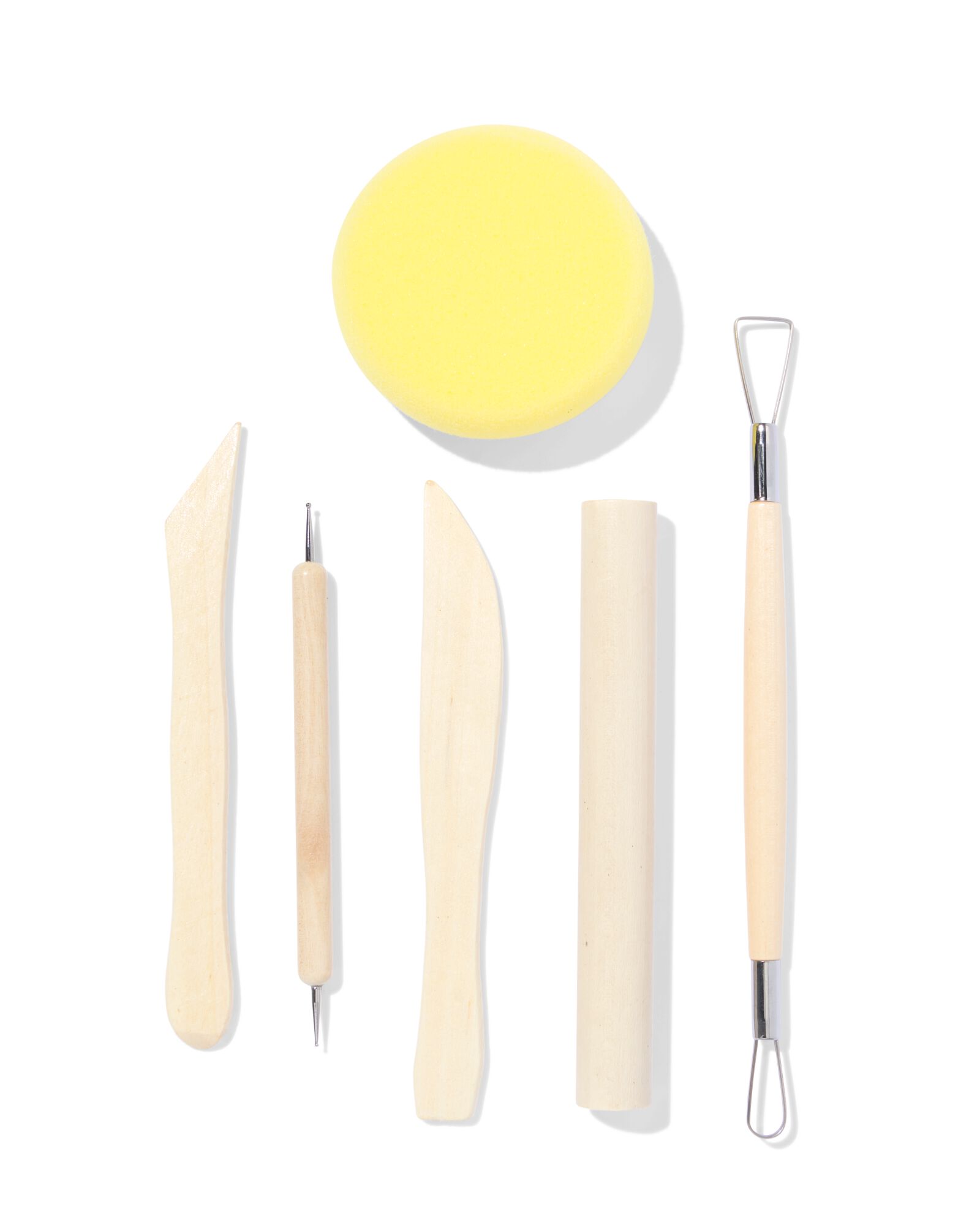 klei-gereedschapsset 6-delig - 60702806 - HEMA