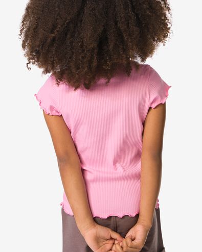 t-shirt enfant c&ocirc;tel&eacute; rose rose - 30846406PINK - HEMA