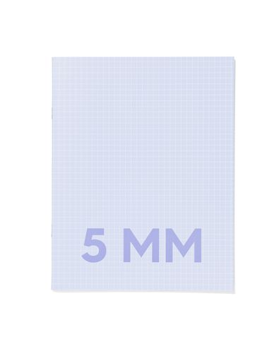 schriften blauw A5 geruit 5mm - 3 stuks - 14120220 - HEMA