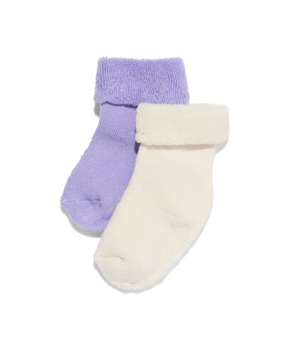 Babysocken aus Terrystoff &ndash; 2 Paar lila lila - 4731050LILAC - HEMA