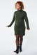 robe femme avec col en maille Vicky olive olive - 1000029005 - HEMA