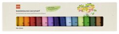 Acrylfarben, Grundfarben, 18 x 20 ml - 60720082 - HEMA