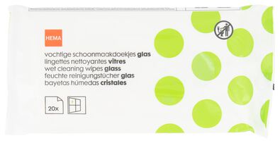vochtige schoonmaakdoekjes glas 29x18 - 20 stuks - 20530039 - HEMA