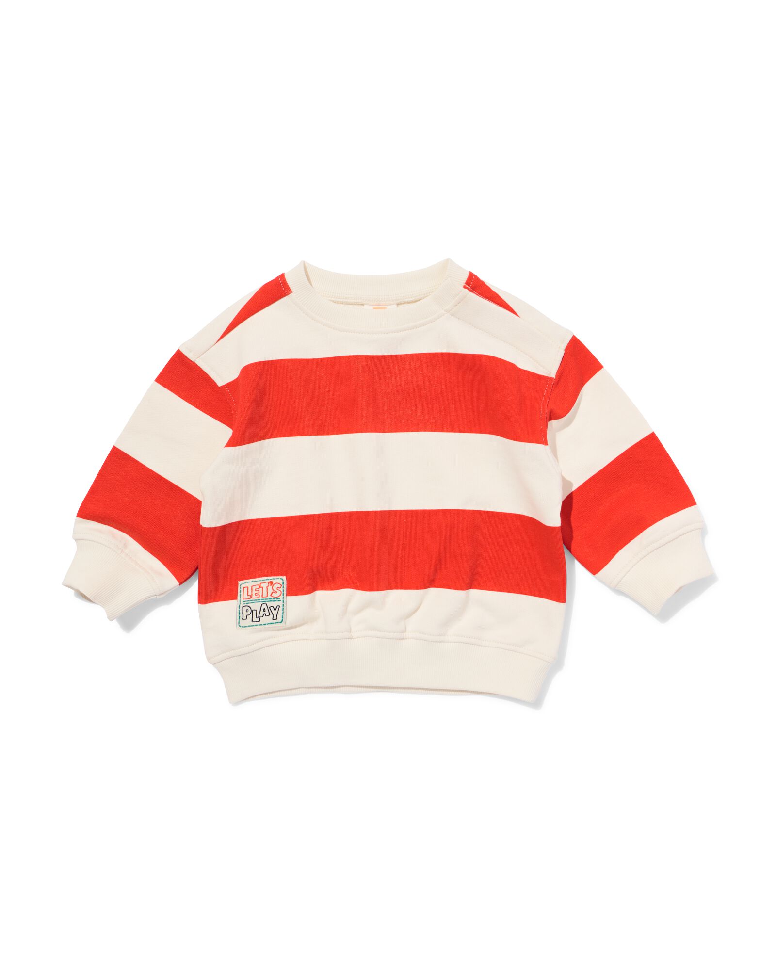 babysweater strepen rood rood - 33187570RED - HEMA