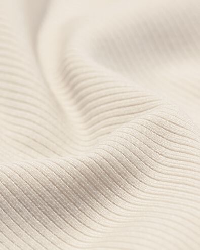 dames tailleslip micro rib ultimate comfort gebroken wit - 19640655OFFWHITE - HEMA