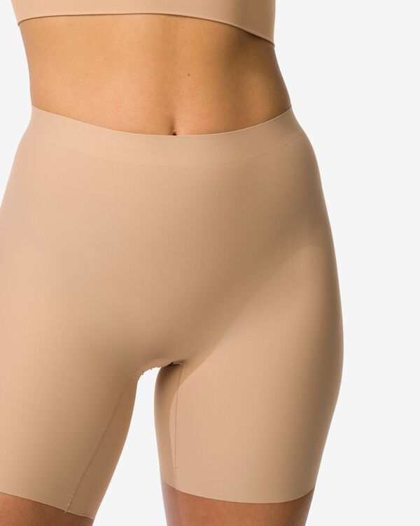 Mittelstark figurfreundliche Radlerhose mit hoher Taille beige beige - 21500367BEIGE - HEMA