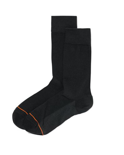 2 paires de chaussettes homme warm feet noir 39/42 - 4160326 - HEMA
