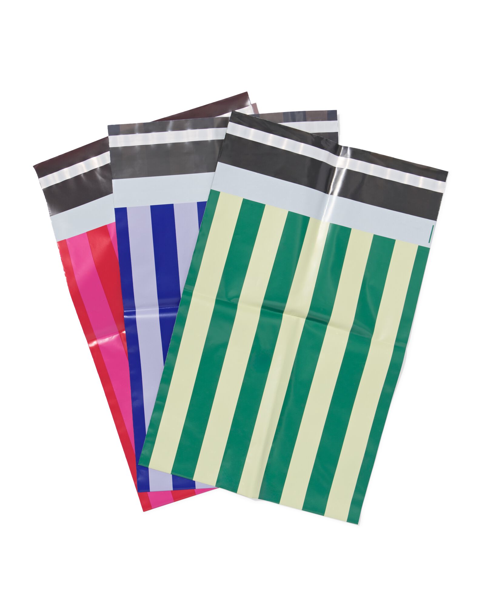 Versandtaschen, 13 &times; 21 cm, Streifen &ndash; 3 St&uuml;ck - 14700557 - HEMA