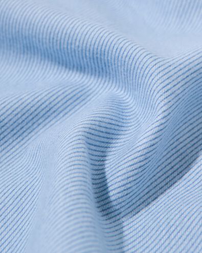 dekbedovertrek 200x200/220cm flanel strepen lichtblauw - 5700205 - HEMA