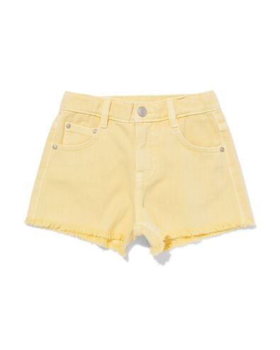short enfant petits c&oelig;urs  jaune p&acirc;le jaune p&acirc;le - 30843721LIGHTYELLOW - HEMA