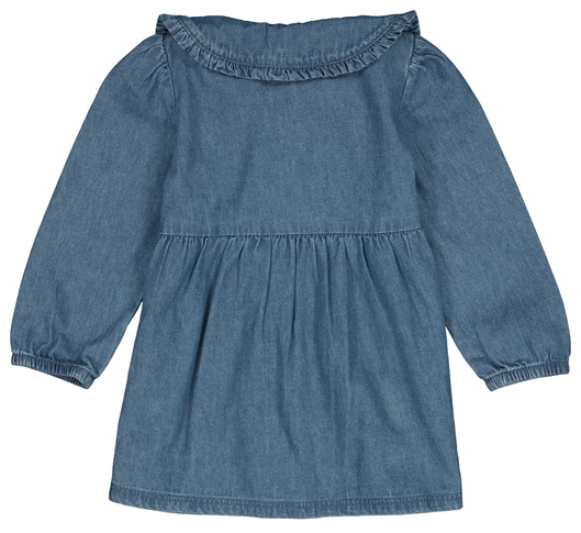 robe bébé chambray bleu - 1000028173 - HEMA